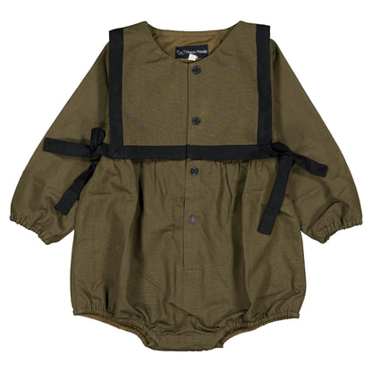 【オーダー会】 Romper ALMA - green [Maison Marelle](25AW Drop1) 【2025年12月中旬以降発送予定】
