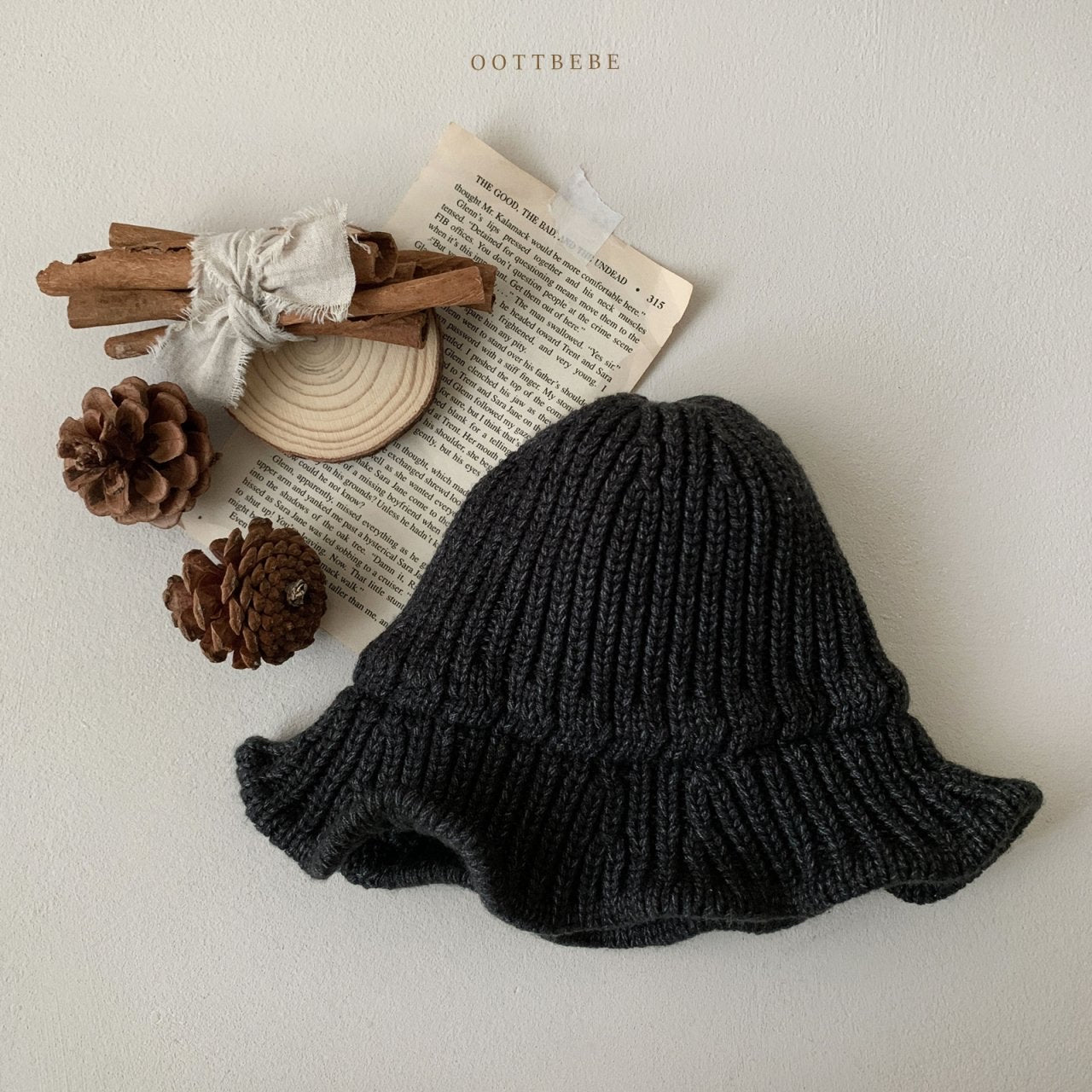 [oott bebe] knit bucket hat