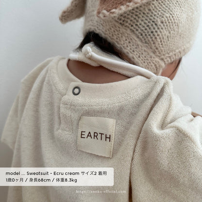 【26年11月オーダー会】 Baby Sweatsuit [EARTH THE ARCHIVE] (全5色) 【2026年3月上旬以降お届け予定】