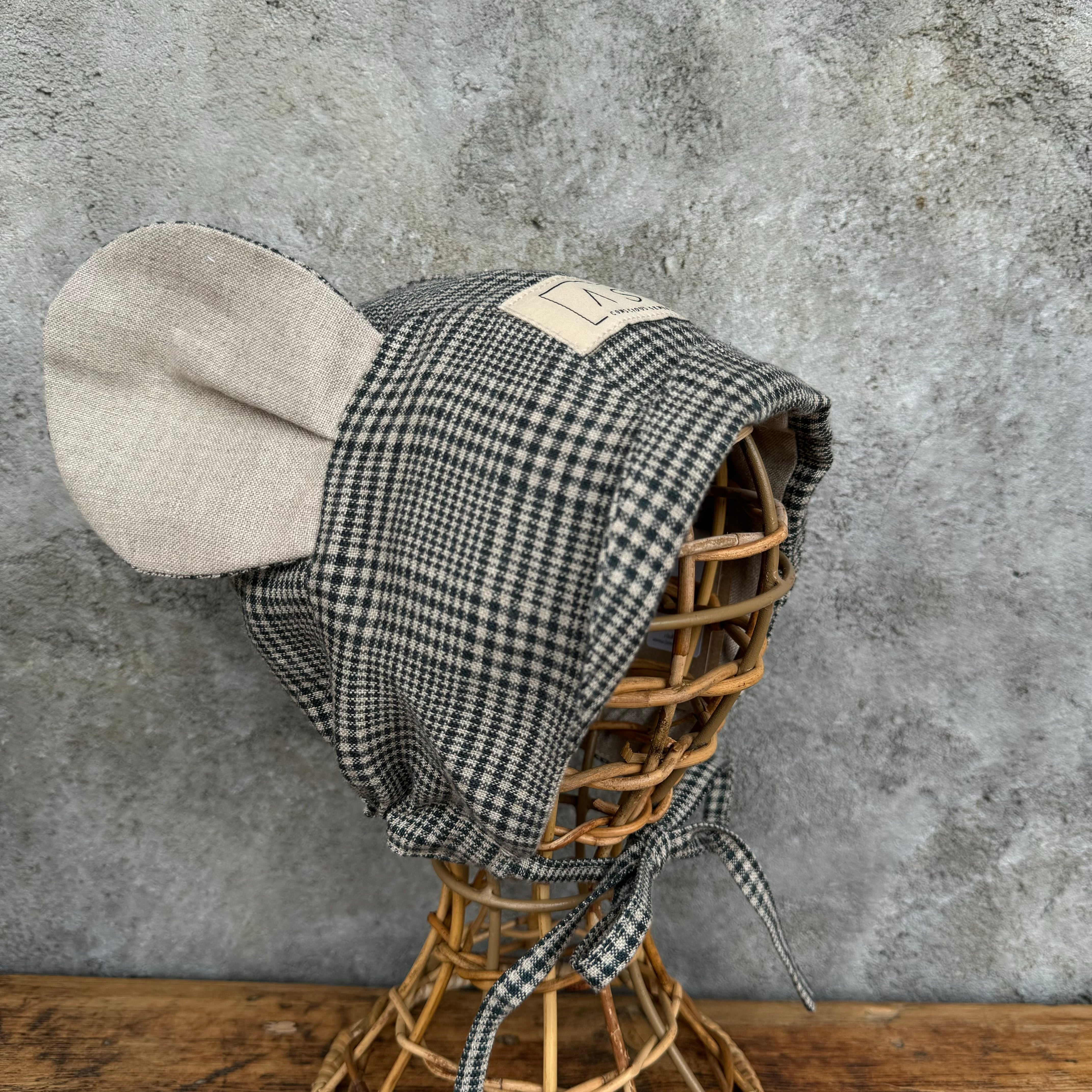 [ASH generation] mouse bonnet (straight) / grencheck – anoko.