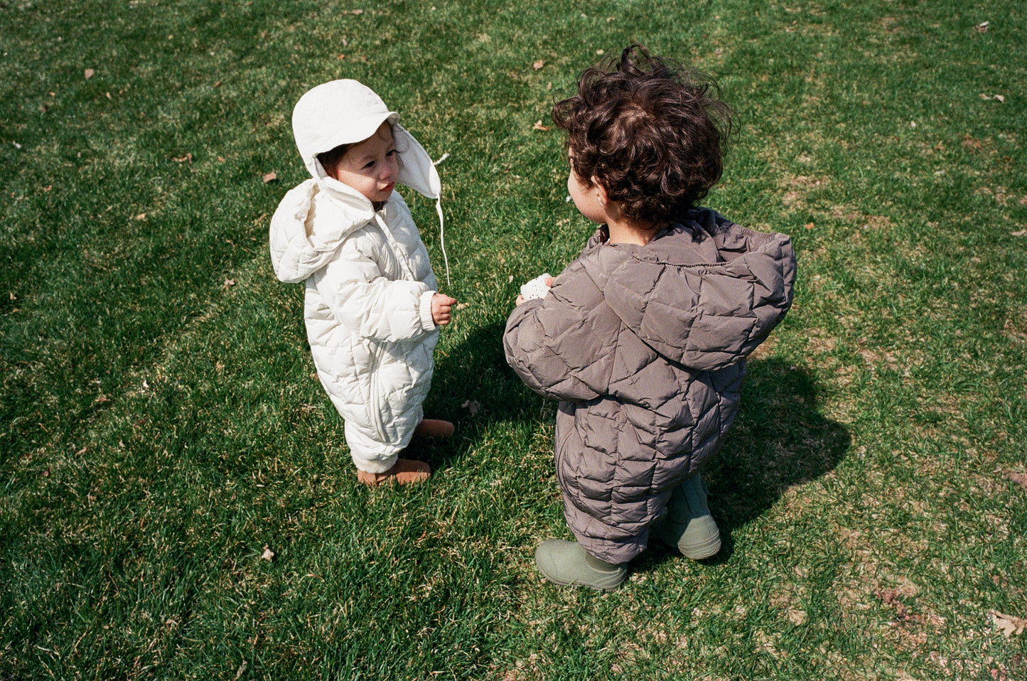 Lightweight padded jumpsuit - Light Olive [EARTH THE ARCHIVE] (26AW)