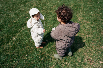 Lightweight padded jumpsuit - Light Olive [EARTH THE ARCHIVE] (26AW)