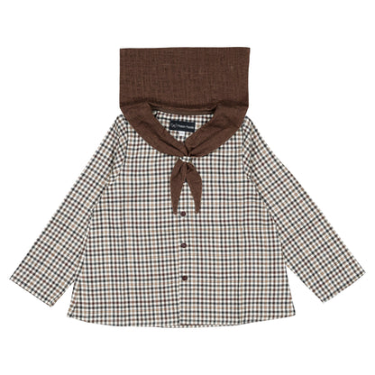 【オーダー会】 Shirt MONGE - brown collar [Maison Marelle](25AW Drop1) 【2025年12月中旬以降発送予定】