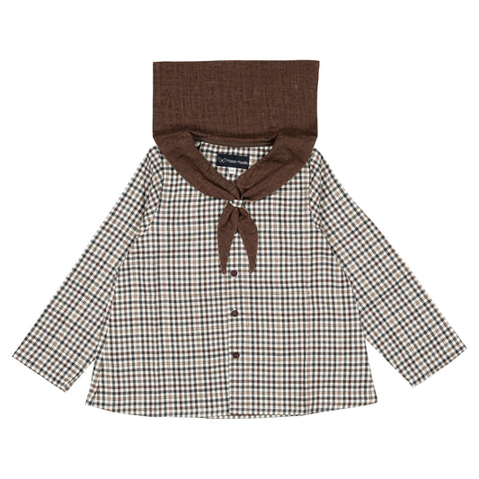 【オーダー会】 Shirt MONGE - brown collar [Maison Marelle](25AW Drop1) 【2025年12月中旬以降発送予定】