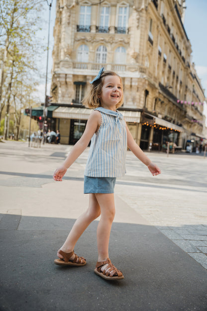 Short SUFFREN - blue denim [Maison Marelle] (26SS)