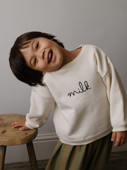 O~Z UNDYED MILK SWEATSHIRT [organic zoo]
