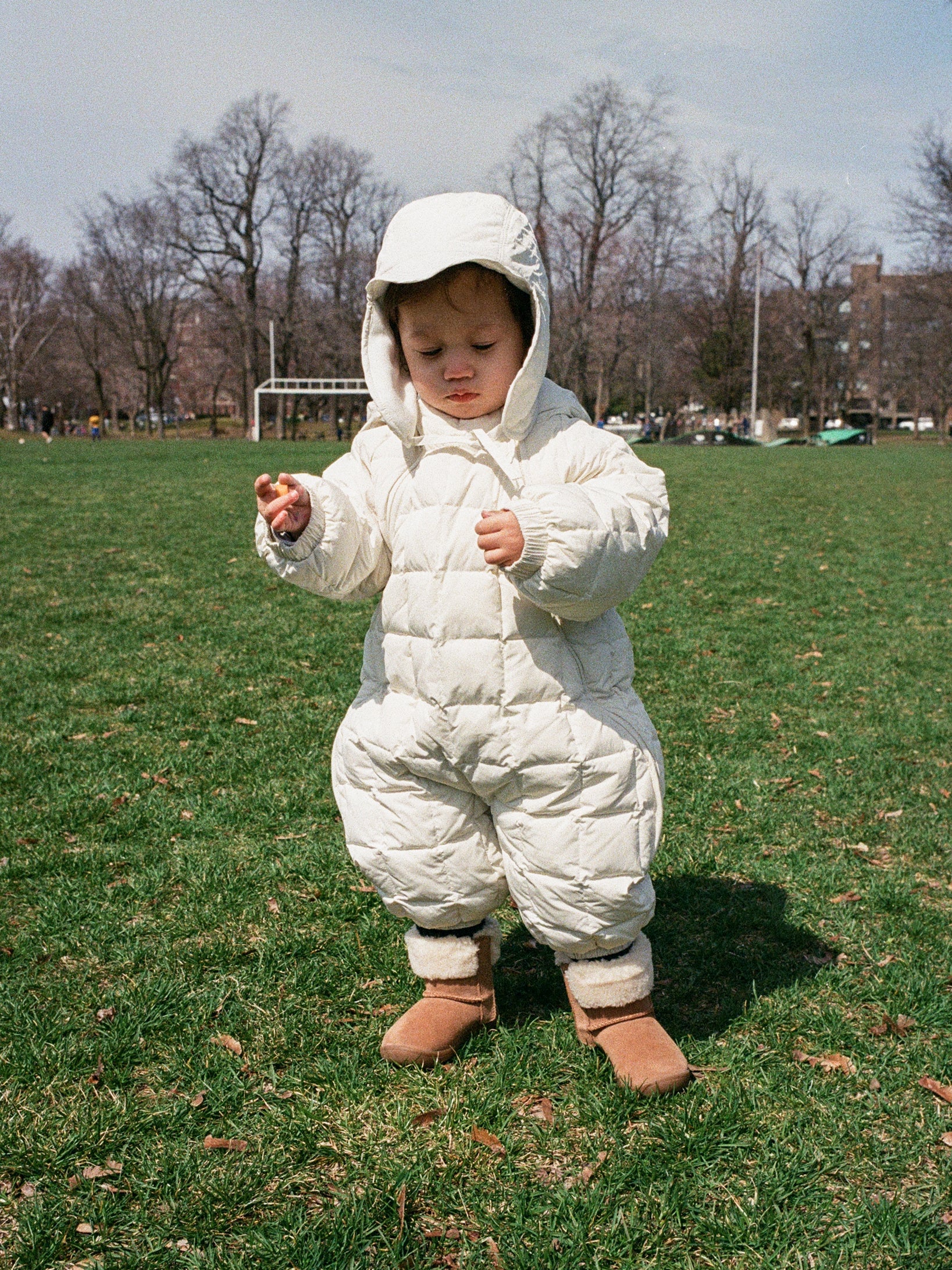 Lightweight padded jumpsuit - Light Olive [EARTH THE ARCHIVE] (26AW)