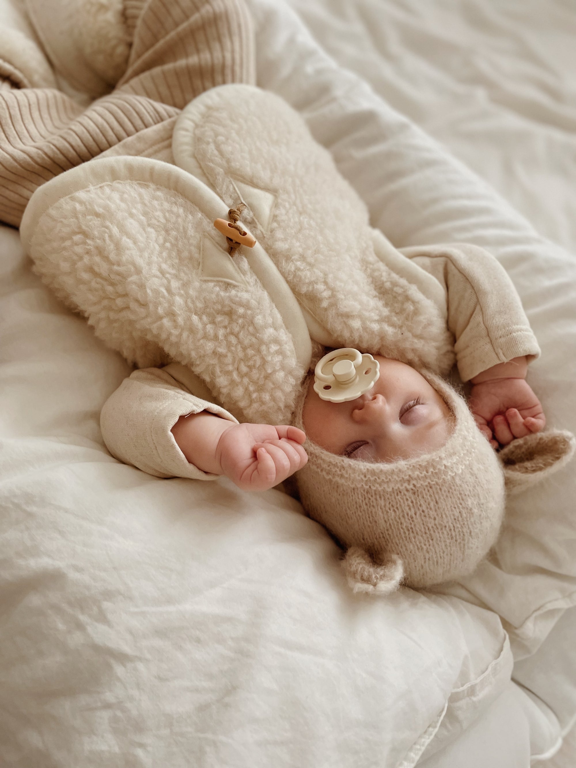 Fairy Bonnet Alpaca & Silk - Creme  [GANG OF KIDS]
