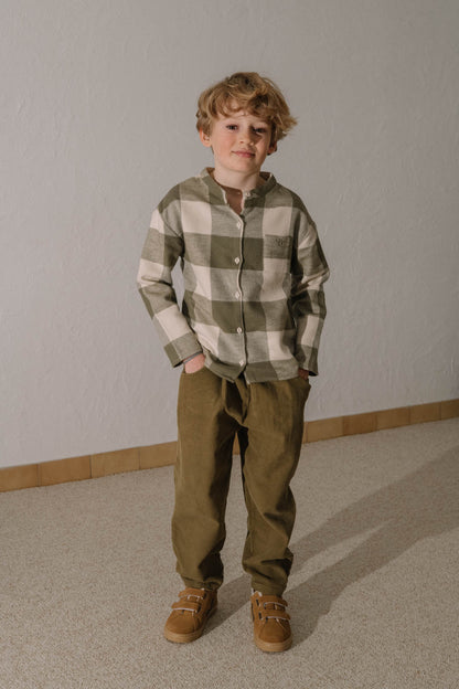 【予約販売】 CARROT PANTS - GREEN NUTRIA [STUDIO BOHEME] (25AW) 【2025年9月中旬以降入荷予定】