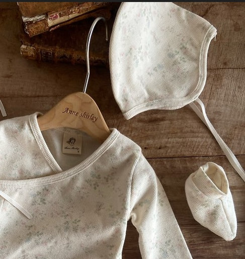 Floral Newborn Romper Hat [Anne shirley]（2026AW） 1