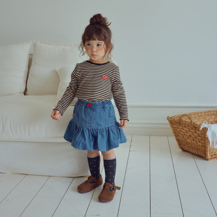 Stripe Ribbon Tee [1ST BLUE]（2026AW） 2