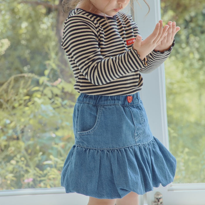 Stripe Ribbon Tee [1ST BLUE]（2026AW） 3