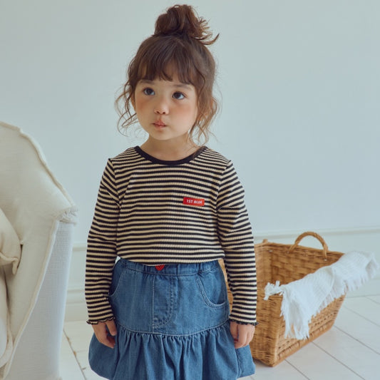 Stripe Ribbon Tee [1ST BLUE]（2026AW） 1