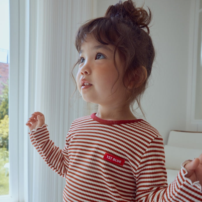 Stripe Ribbon Tee [1ST BLUE]（2026AW） 8