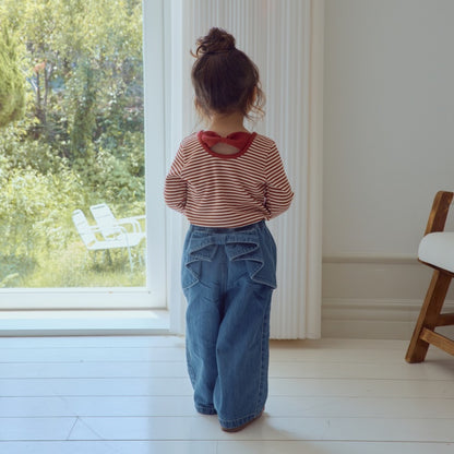 Stripe Ribbon Tee [1ST BLUE]（2026AW） 11