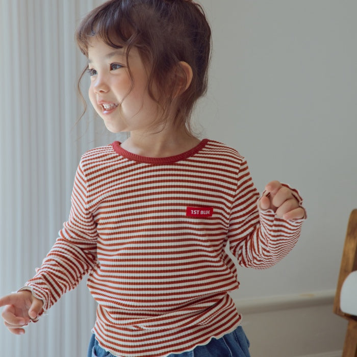 Stripe Ribbon Tee [1ST BLUE]（2026AW） 7