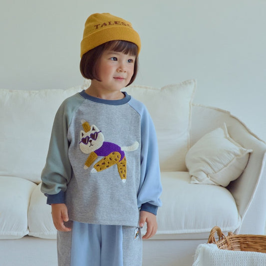 Yoga Cat Raglan Tee [1ST BLUE]（2026AW） 1