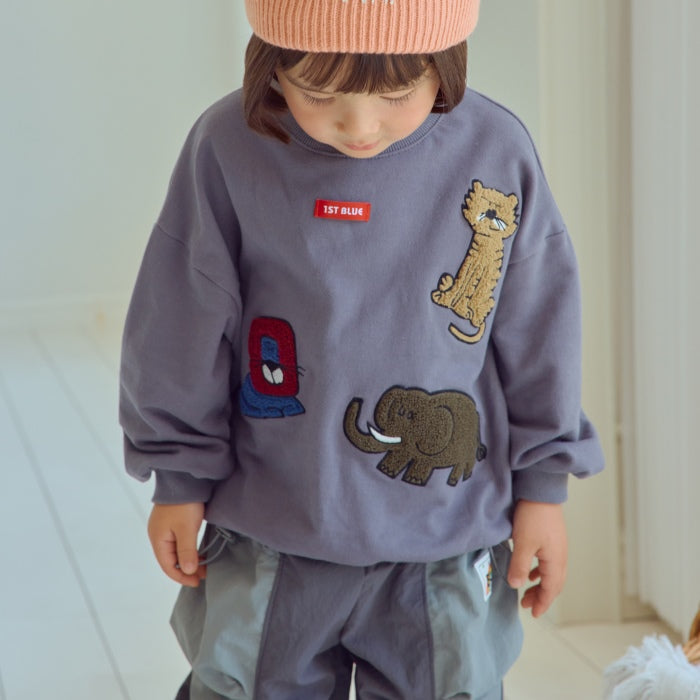 Animal Embroidery Tee [1ST BLUE]（2026AW） 4