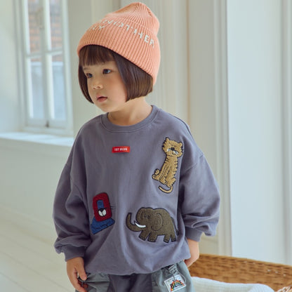 Animal Embroidery Tee [1ST BLUE]（2026AW） 1