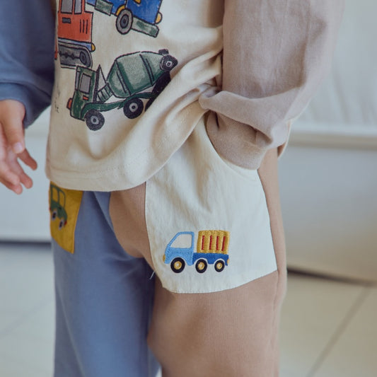 Car Embroidery Pants [1ST BLUE]（2026AW） 2