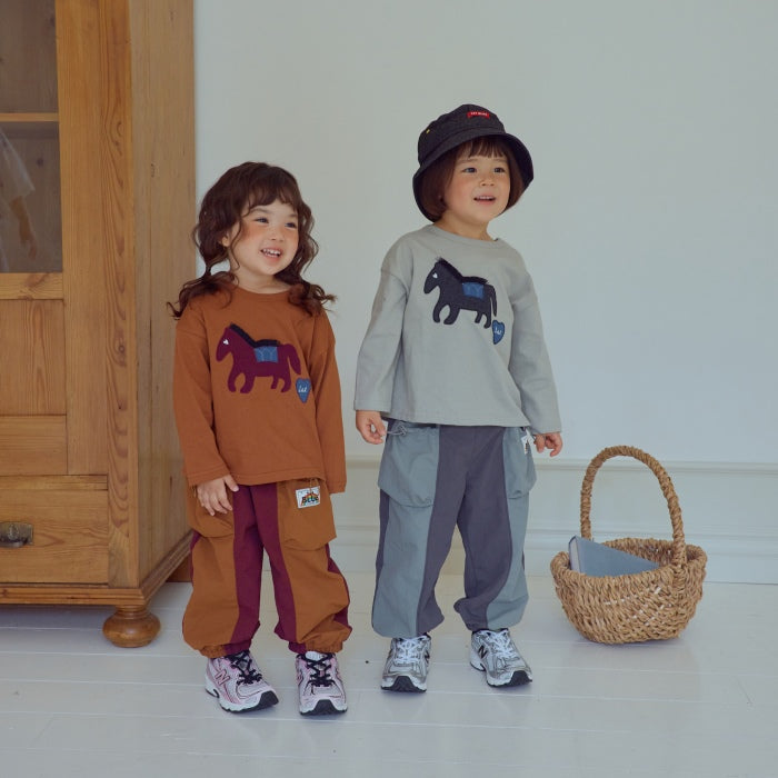 String Pocket Color Block Pants [1ST BLUE]（2026AW） 3