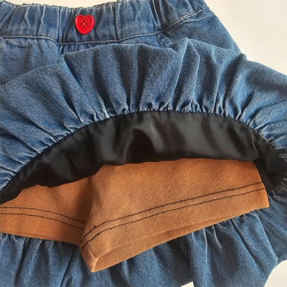 Balloon Denim Skort [1ST BLUE]（2026AW） 3