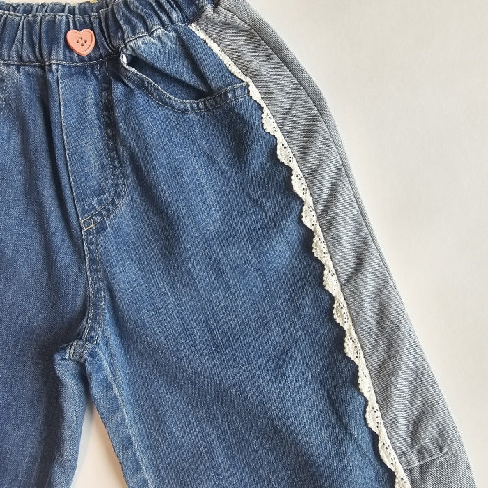 Lace Curved Jeans [1ST BLUE]（2026AW） 6