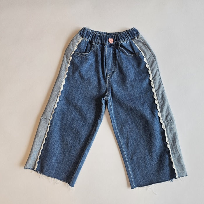 Lace Curved Jeans [1ST BLUE]（2026AW） 7