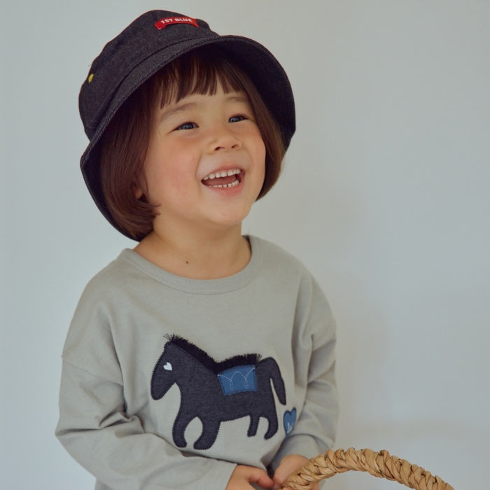 Horse Embroidery Tee [1ST BLUE]（2026AW） 1