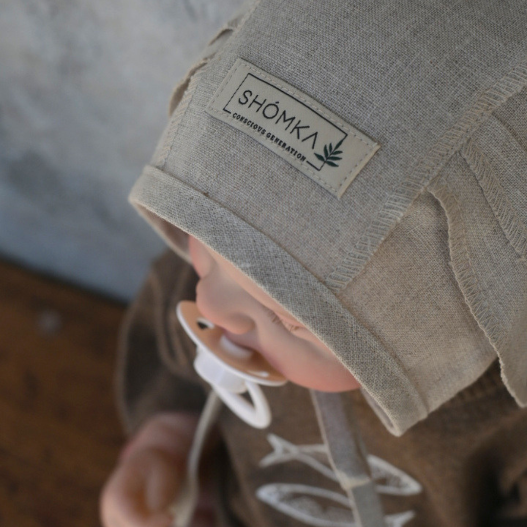 Rabbit Newborn Bonnet - Neutral [SHOMKA]