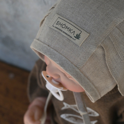 Rabbit Newborn Bonnet - Neutral [SHOMKA]