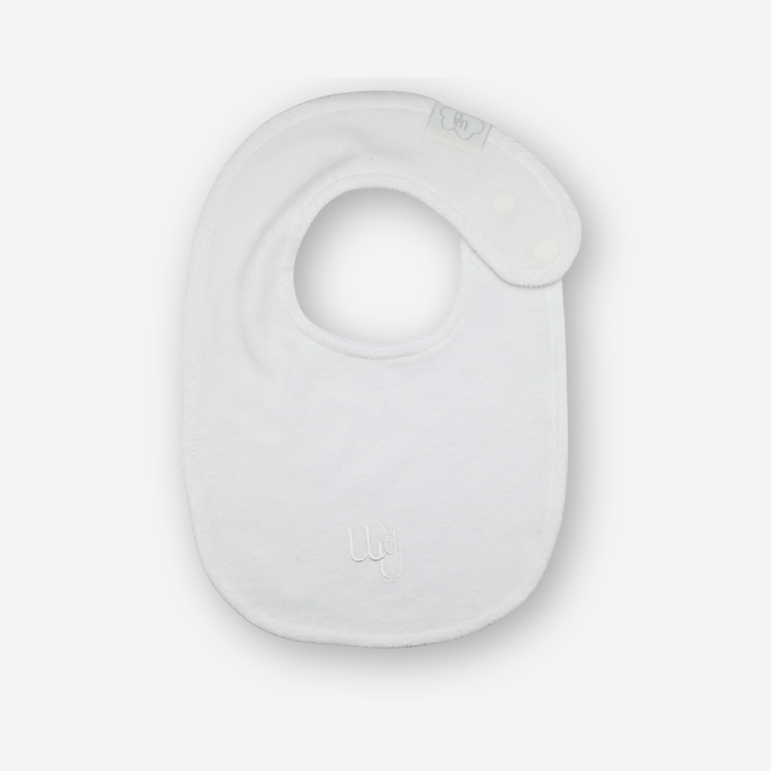 Cloud Terry Bibs - White [wouldU]