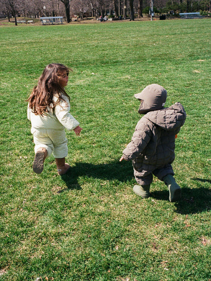 Lightweight padded jumpsuit - Light Olive [EARTH THE ARCHIVE] (26AW)