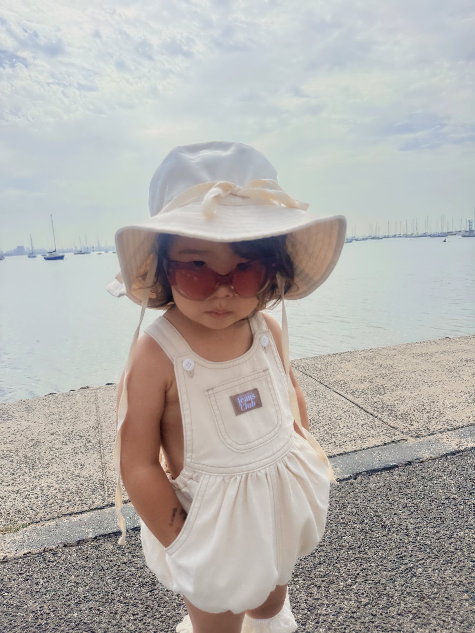 Bowie Bubble Romper - New Natural [Twin Collective]