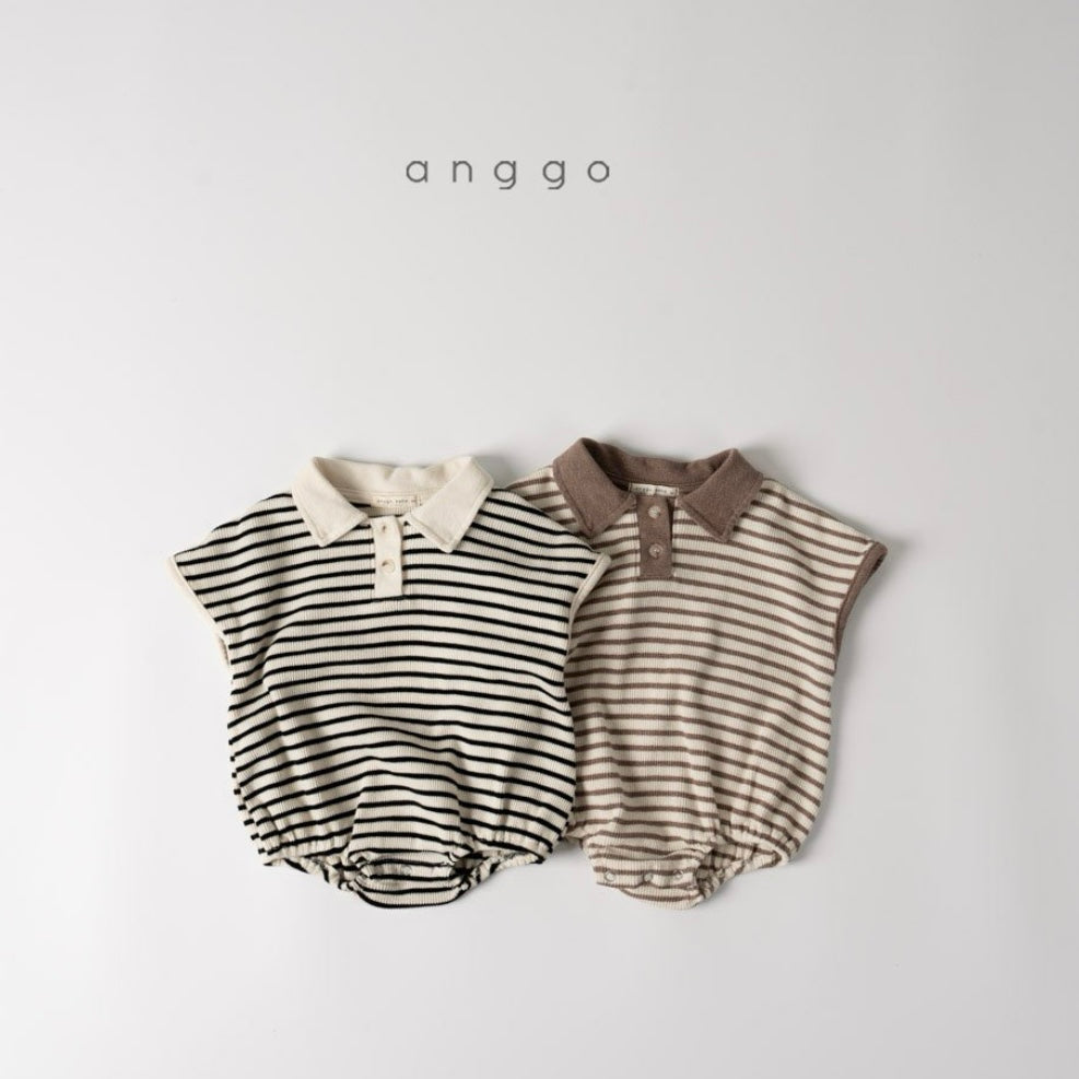 [anggo] kit-kat collar romper - SS24