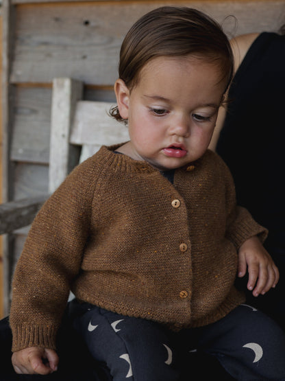 CHESTNUT WOOL CARDIGAN [organic zoo] (25AW)
