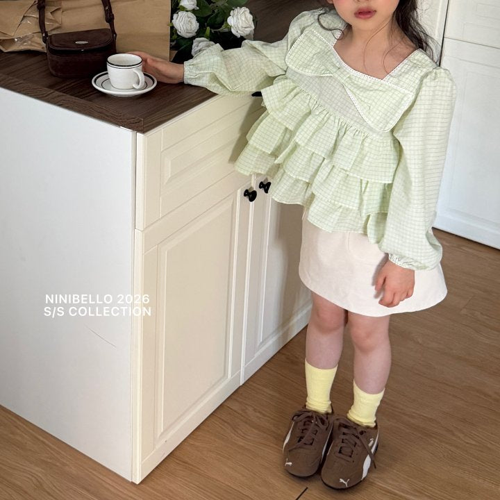 【予約販売】Bubble Cancan Blouse [NINIBELLO] (26SS)【2026年2月下旬以降順次発送】
