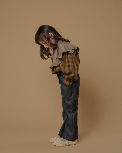 Lacey Top - Autumn Plaid / Cocoa Wash [HELLO LUPO] (25AW)