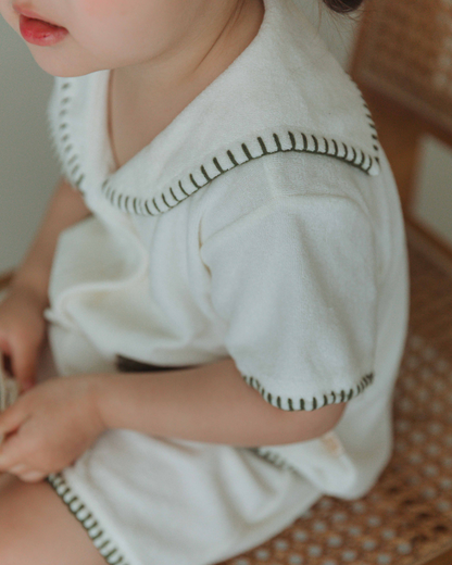 Bamboo Terry Marine Set - Olive Green [Doucement] (25SS)