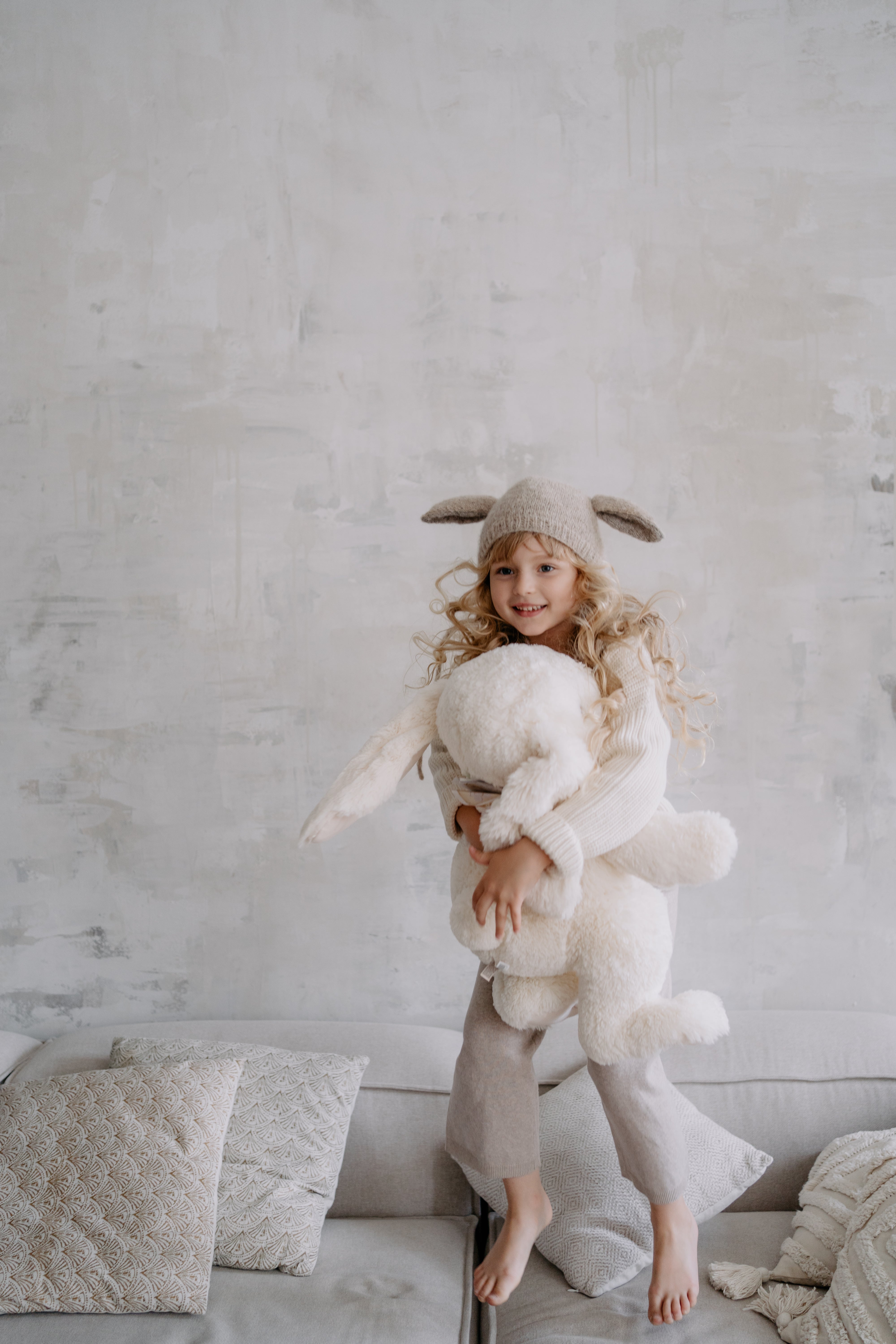 Gang of Kids Mon Amie ボンネット　cream 6-12m Gang of kids】Mon Amie Bonnet / Creme | suiit