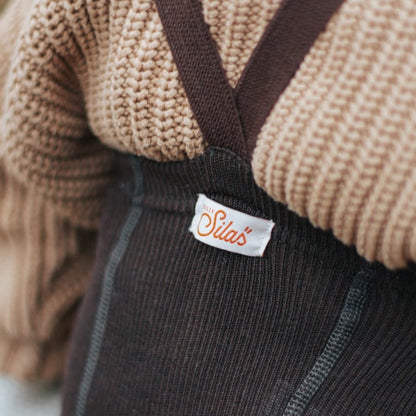 Retro Wooly Footless Tights - Espresso [SILLY Silas]