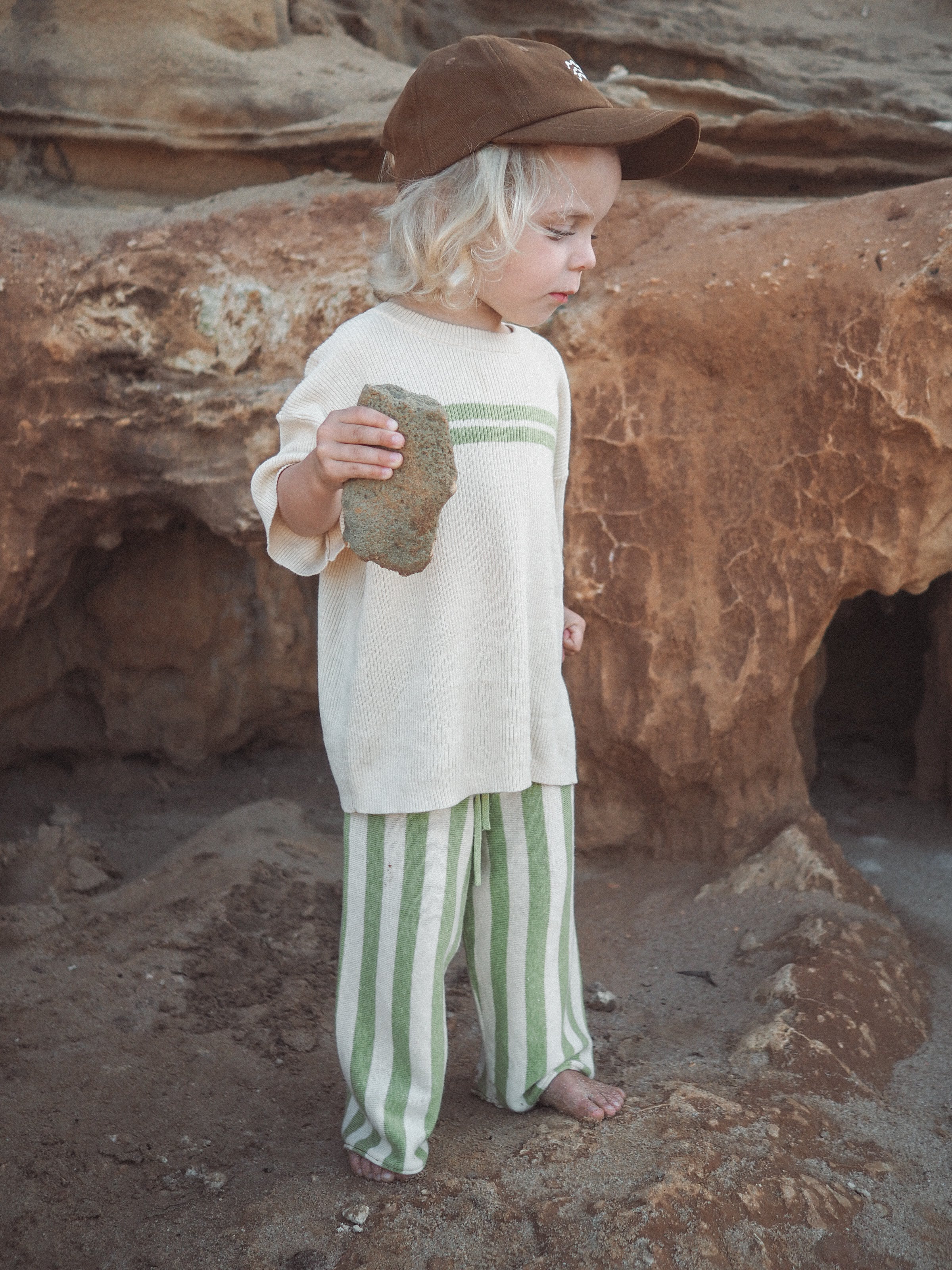 GROWN] STRIPED HEMP PANTS (LEMONADE & LIME) - TIDEWAYS24 – ANOKO 