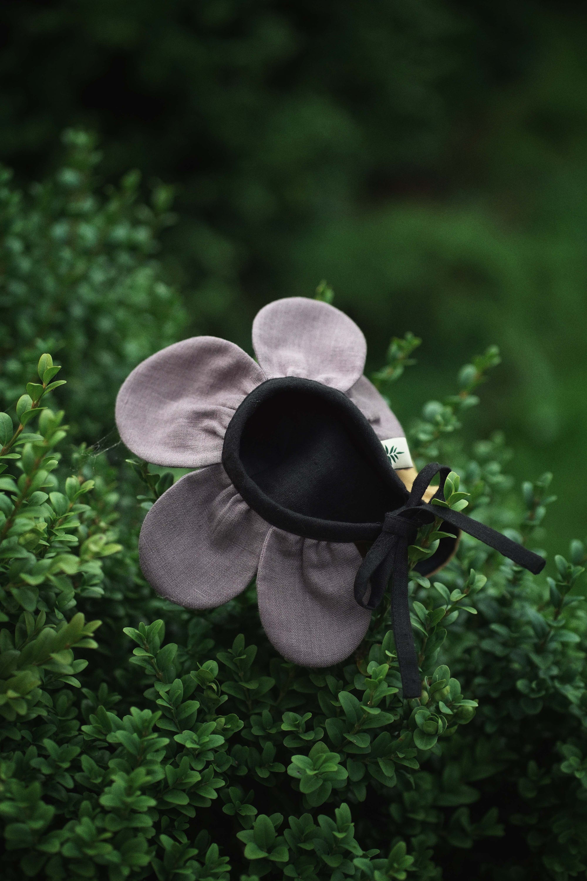【オーダー会】'PANSY' LINEN FLOWER BONNET [SHOMKA] 【2026年5月下旬以降順次発送】