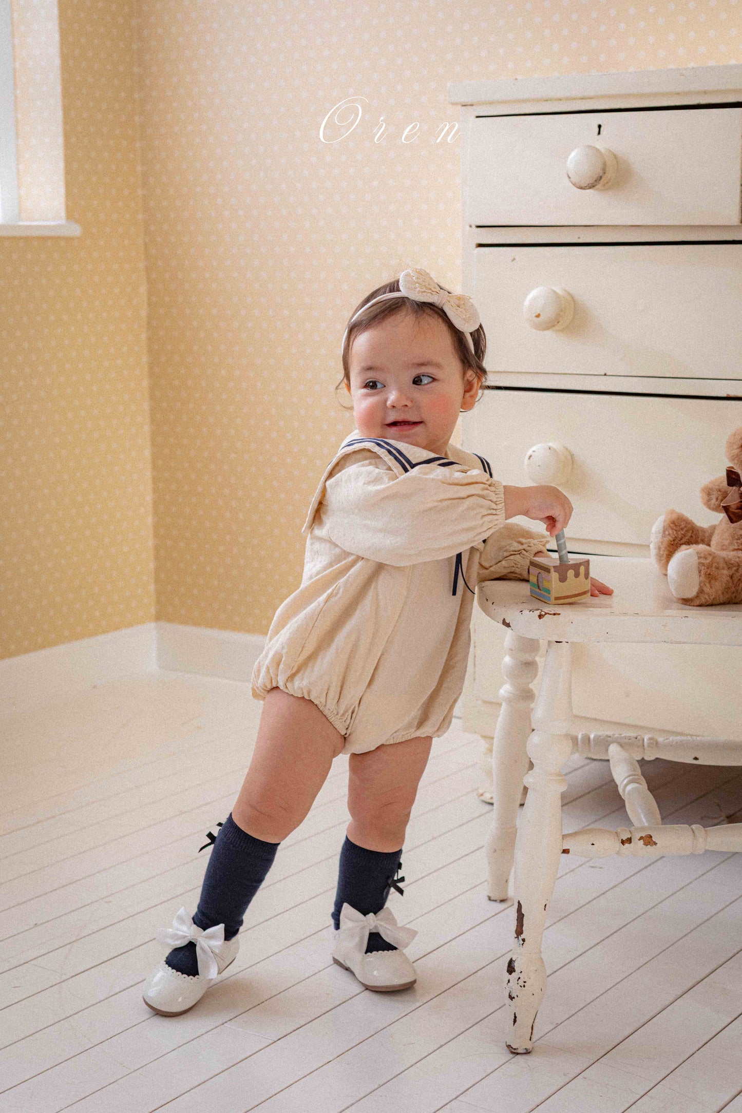 【予約商品】bebe-milk sailor suit [Oren] (26SS)【2026年3月中旬以降順次発送】