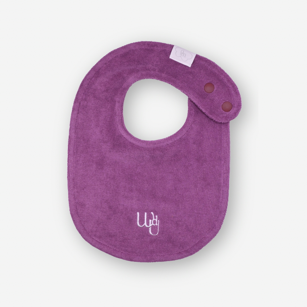 Cloud Terry Bibs - Plum [wouldU]
