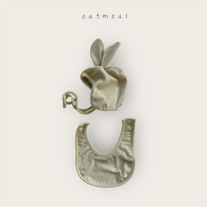 【予約商品】bebe-terry bib set [Oatmeal] (26SS)【2026年3月中旬以降順次発送】