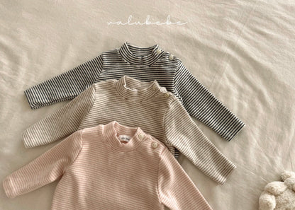 half neck stripe tee