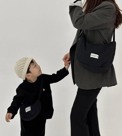 【オーダー会】Couple Cross Bag - Black Beige [wouldU]【2025年11月下旬以降順次お届け予定】