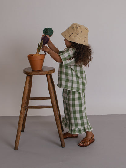 Dill Gingham Frill Culottes [organic zoo] (26SS)