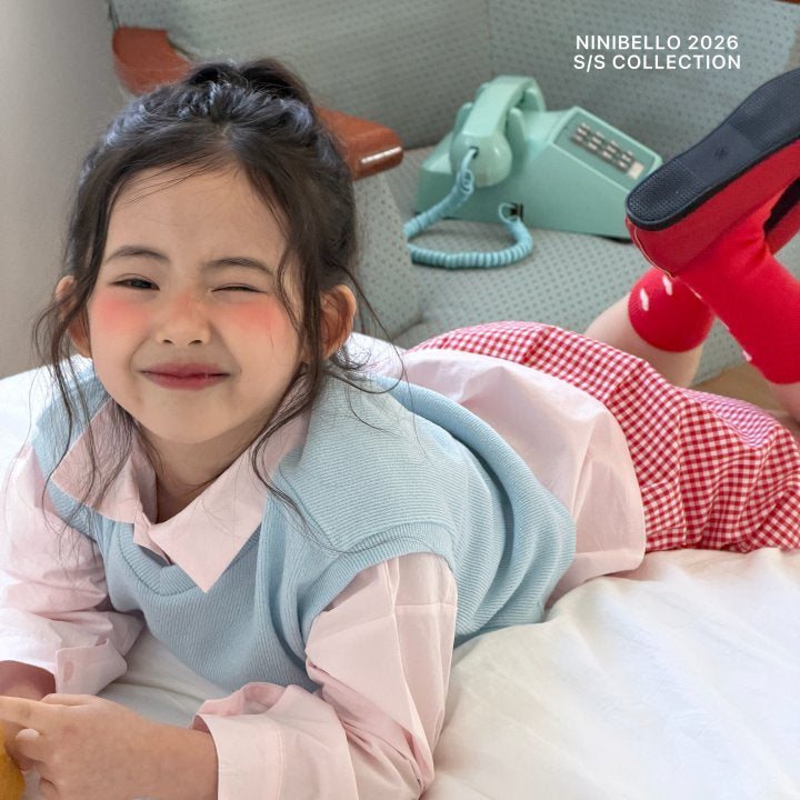 【予約販売】Vanilla cotton shirt [NINIBELLO] (26SS)【2026年2月下旬以降順次発送】